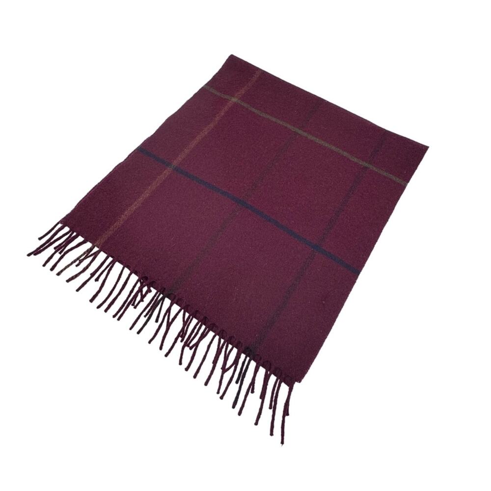 VINTAGE Jordan Marsh Superfine Lambswool Scarf Made in W. Germany